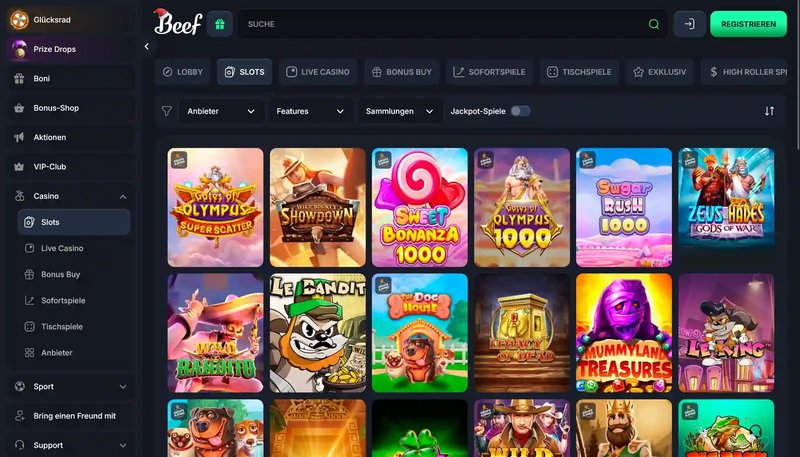 Discover beef online casino